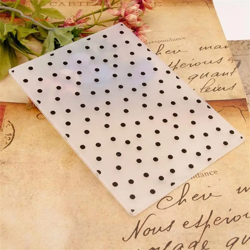 Dot Embossing Templates Heart Embossing Folder Stencil Card Making DIY Scrapbooking Album Paper Craft 6XDD