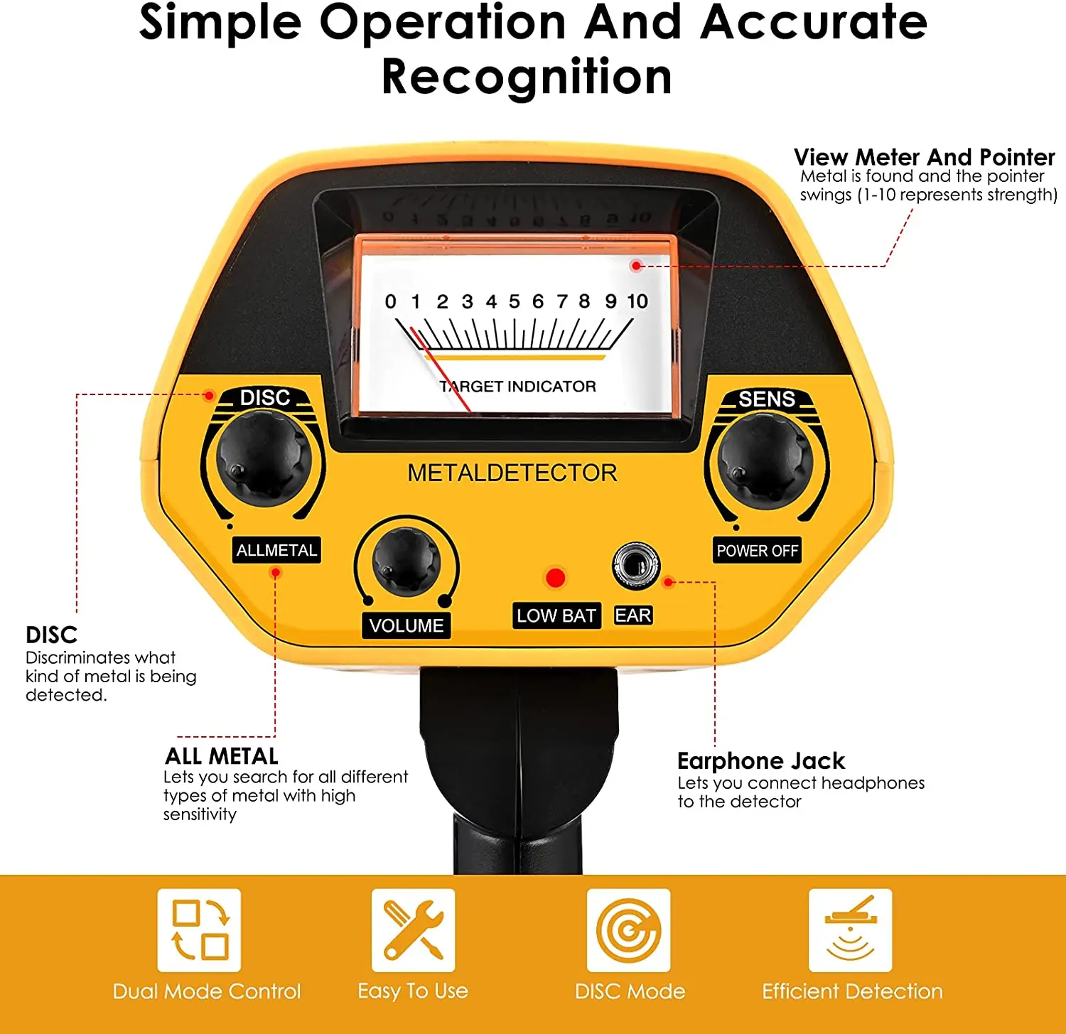 Tianxun Best Cheap Price Gold Metal Detector 5090 Detector De Metales -5090 Gol