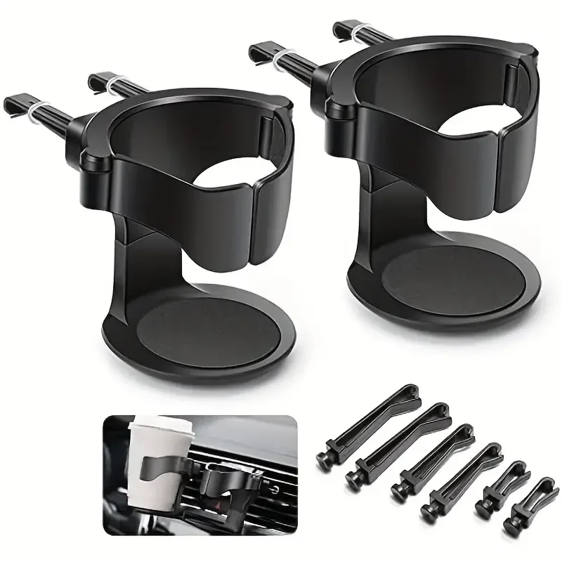 Car Cup Holder Air Vent Outlet Drink Coffee Bottle Holder Can Mounts Holders Beverage Ashtray Mount Stand Universal Accessories
