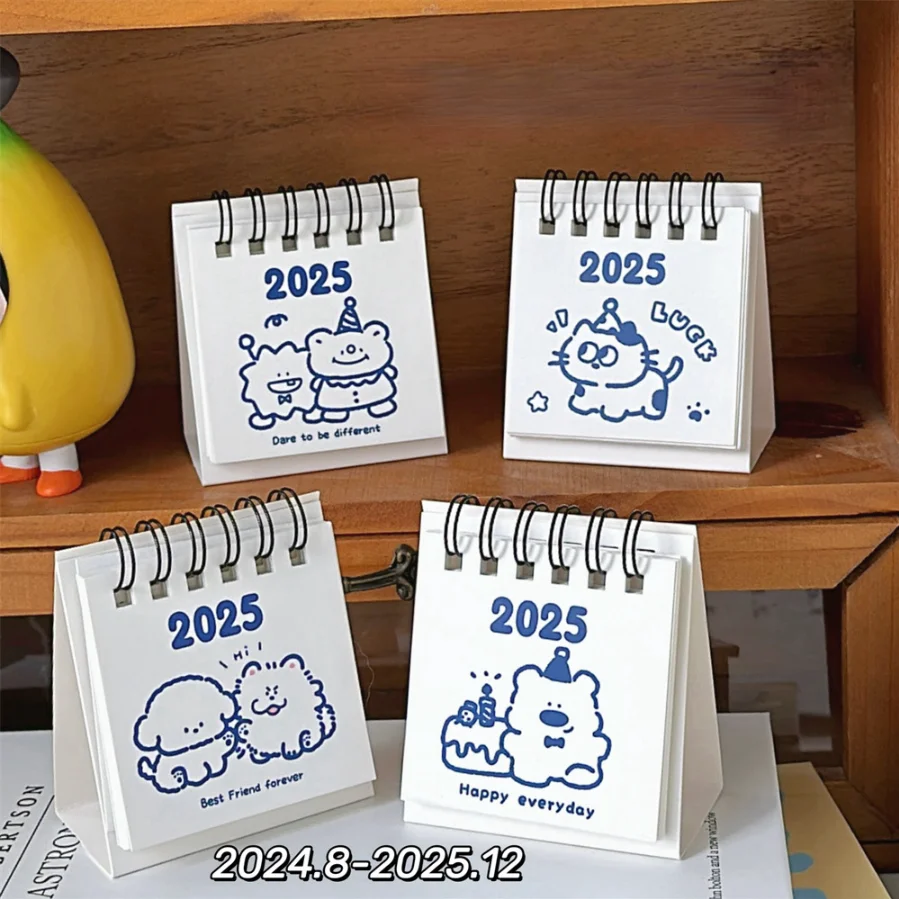 Desk Calendar Mini Calendar Office Desktop Decoration Small Ornament Compact and Portable