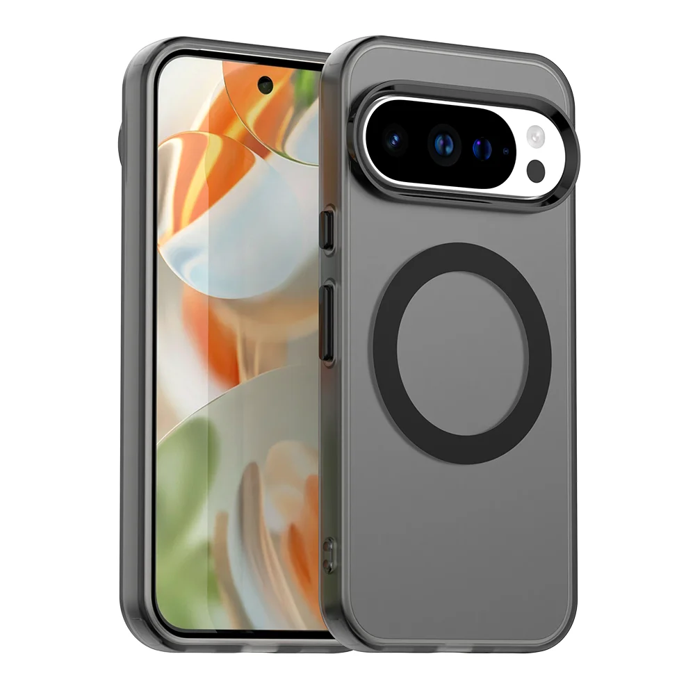 Magnetic Wireless Charging Case with Candy Colors and Transparent Back Shell