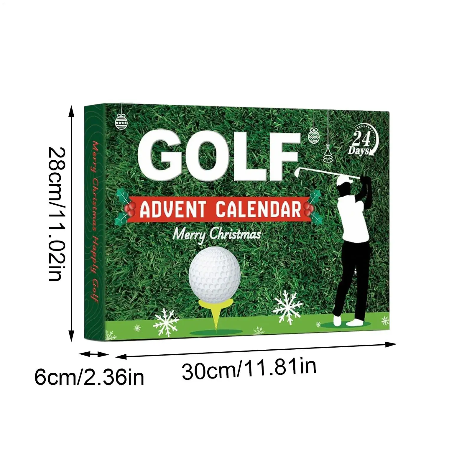 2025 Christmas Countdown Calendar - Golf Advent Calendar Golfer's Advent Calendar 24 Day Christmas Countdown Calendar for Dad