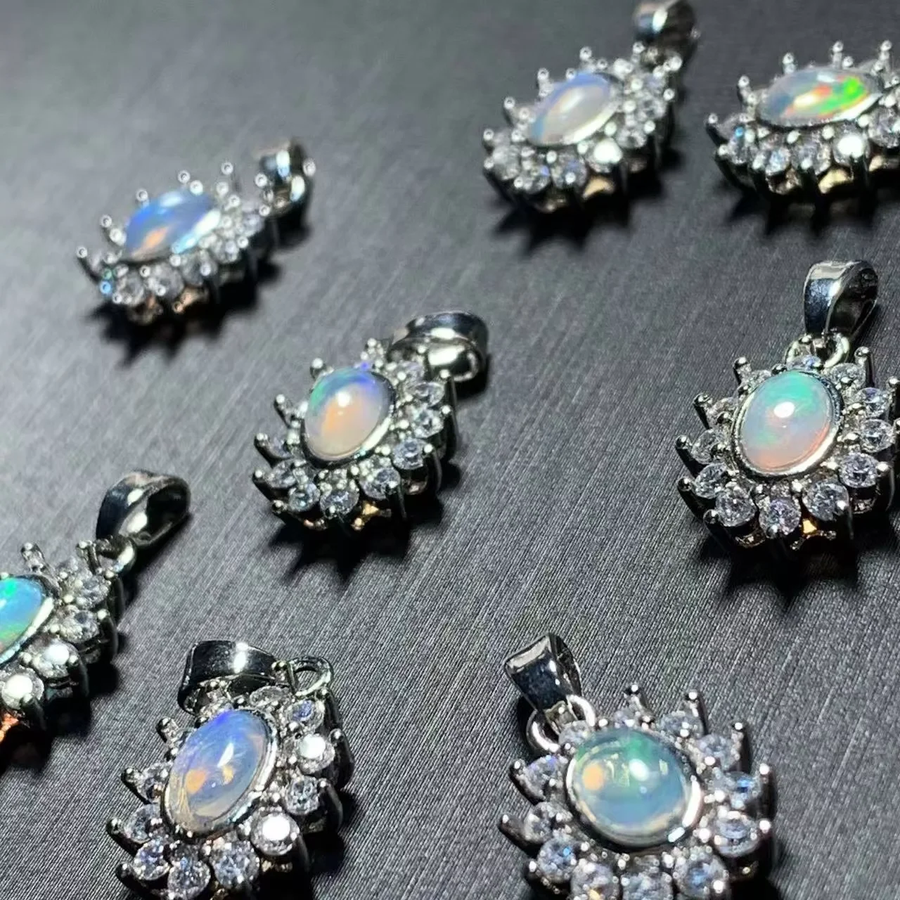 OVAL Natural Opal Pendant Necklace Fine Jewelry Handmade Stones Wholesale Healing Energy Gift Lucky Jewelry