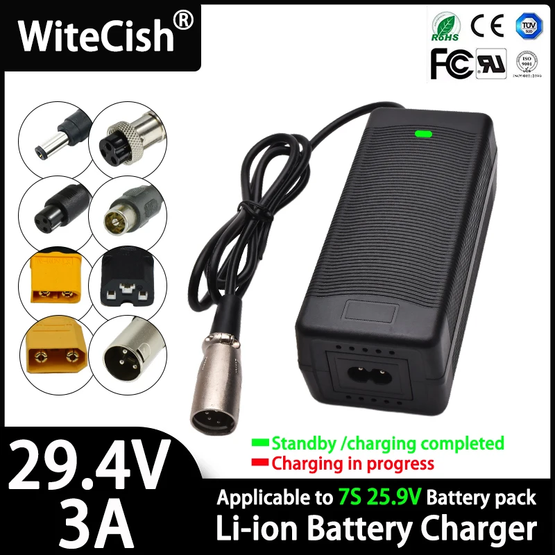 Adaptador De Corriente De Repuesto SUNXURY AC100-240V DC 16.8V 2A Cargador De Batería De Iones De Litio Carga Segura Ue 88288884