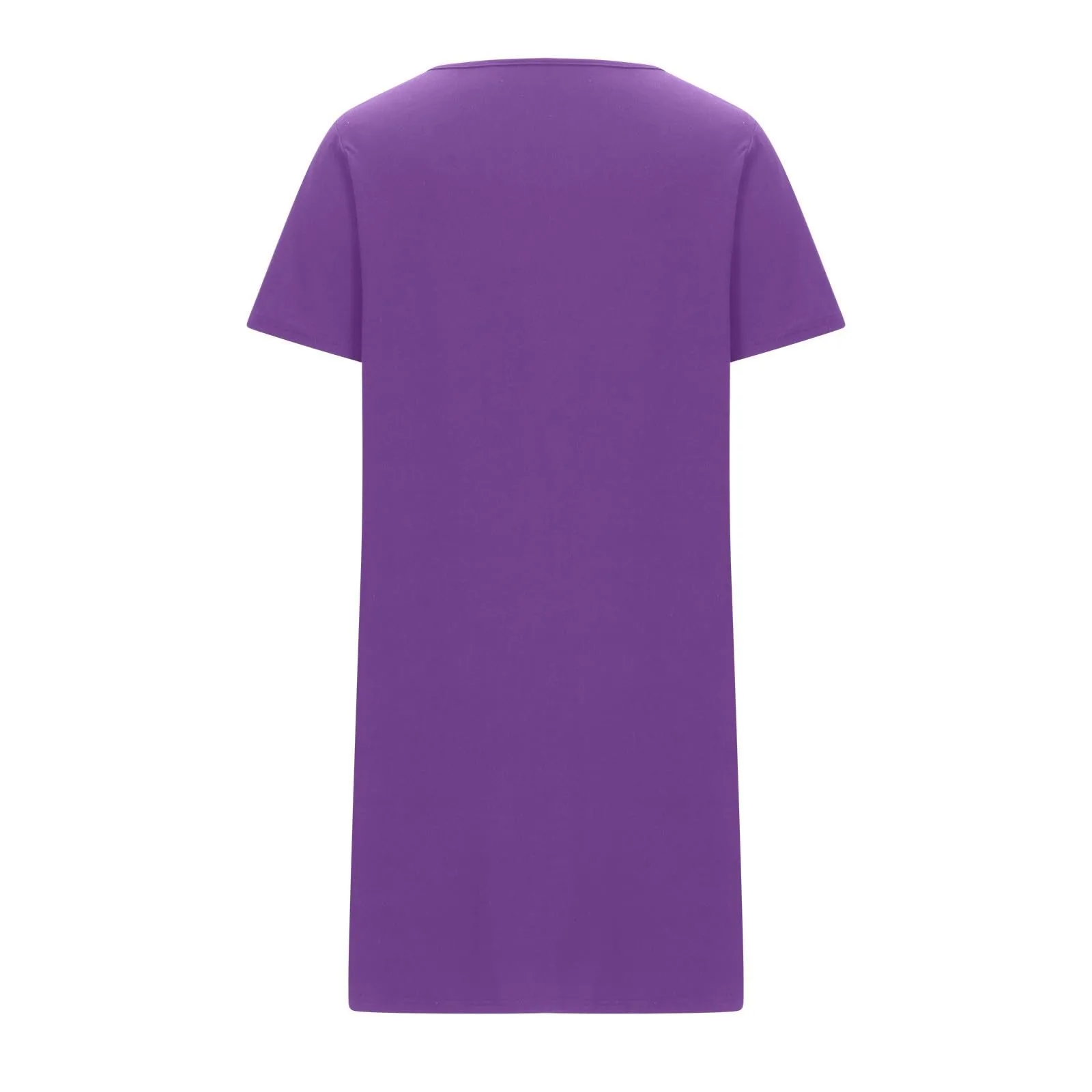 Women Sleepwear Bathrobes Zipper Front Short Sleeves Knee Length Short Dress With Pockets