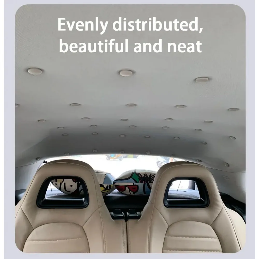 Car Fastener Clips 40Pcs Car Ceiling Repairing Screw Auto Interior Roof Cloth Clip Fixing Rivet 2cm Universal Roof Repairing Accessories
