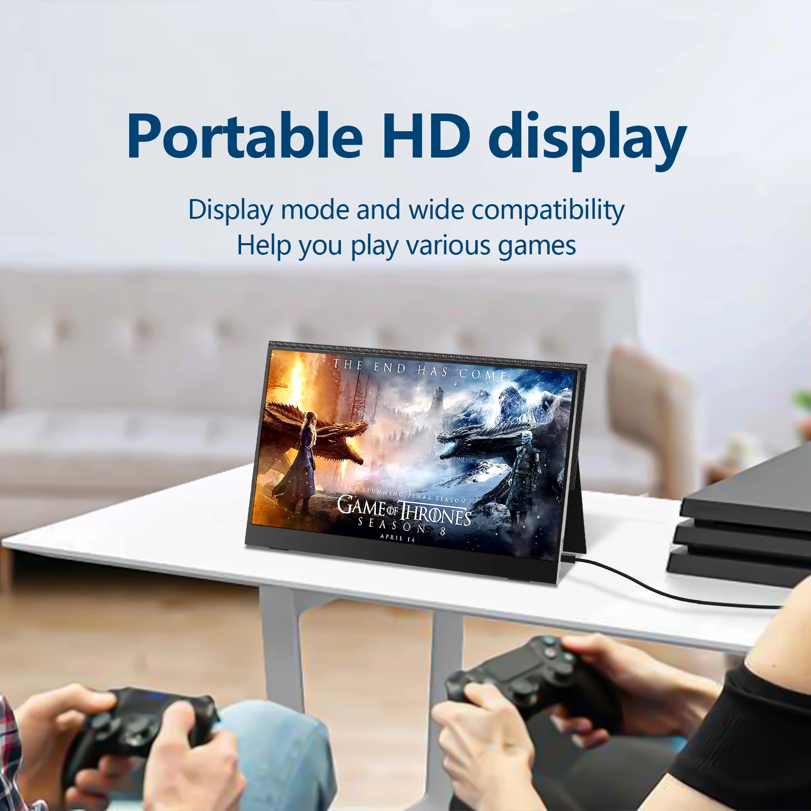 Inch Portable Monitor 1080P Full HD IPS Second Sub Monitor