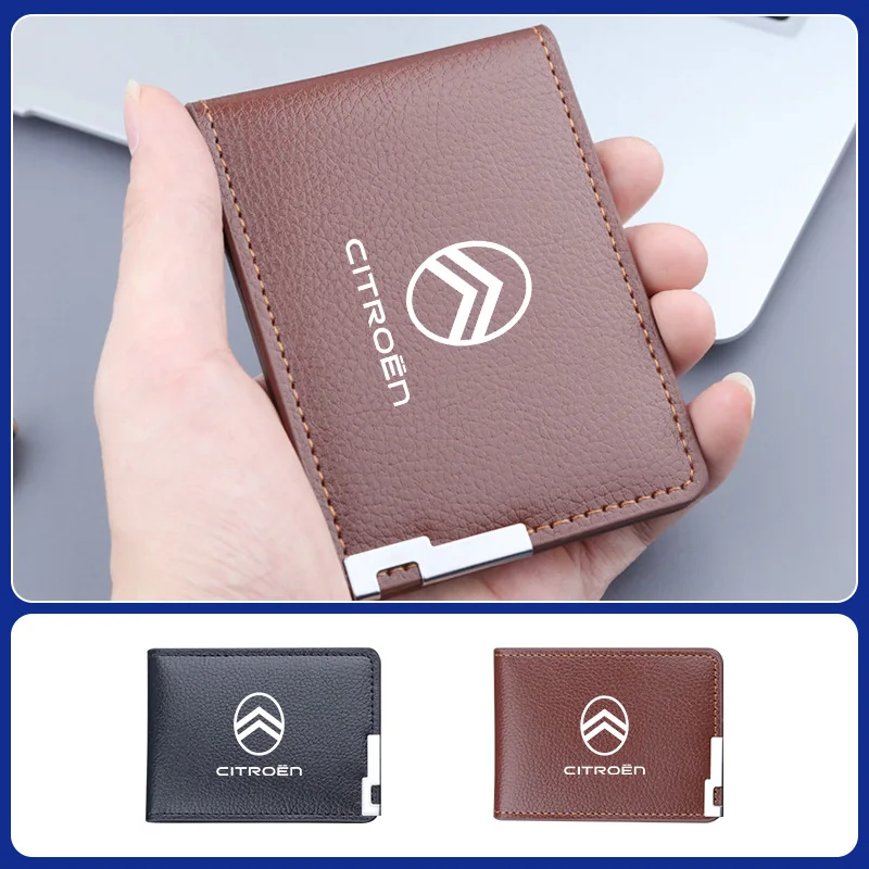 Litchi Texture Leather Driver License Holder
