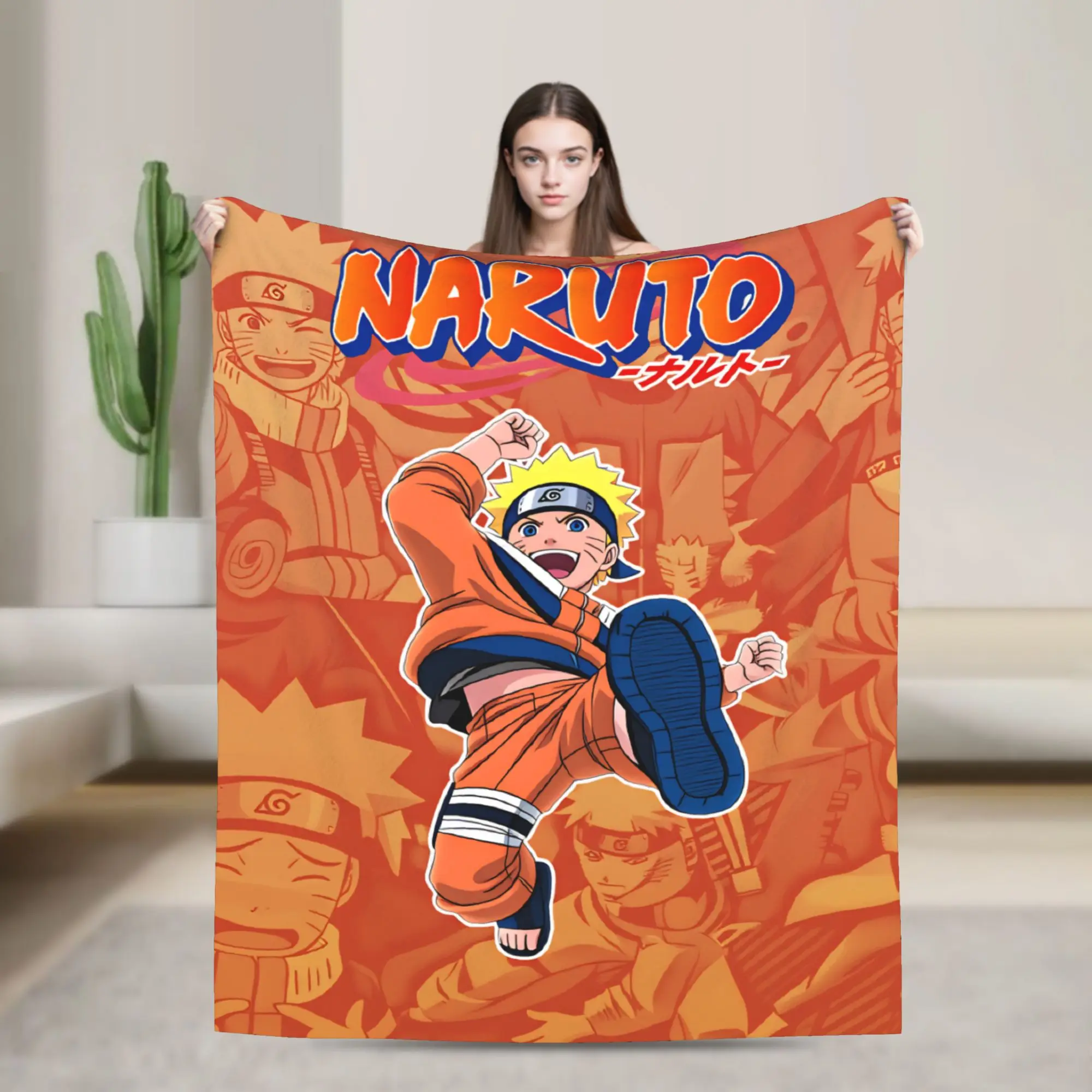 Luxurious Naruto Inspired Soft Fleece Blanket - Warm Flannel Manga Throw