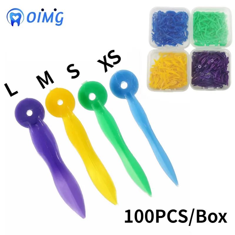 

100Pcs/box Dental Wedge Wedge with Hole Size Large, Medium, Extra Small, Small Dental Disposable Use