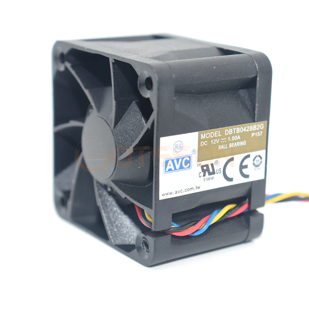 Ventilador de Refrigeração Poderoso para Cpu Alta Velocidade Servidorrolamento de Esferas Dupla Fios 4pin Pwm 40 mm 12v 1a Dbtb0428b2g 40x40x28 mm Fãs - Imagem 4