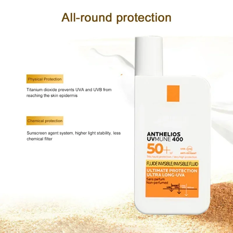 Face Sunscreen Ultra SPF50+ Body Sunscreen Anti-Imperfection Anti-Shine Invisible Fluid Waterproof tinted sunscreen