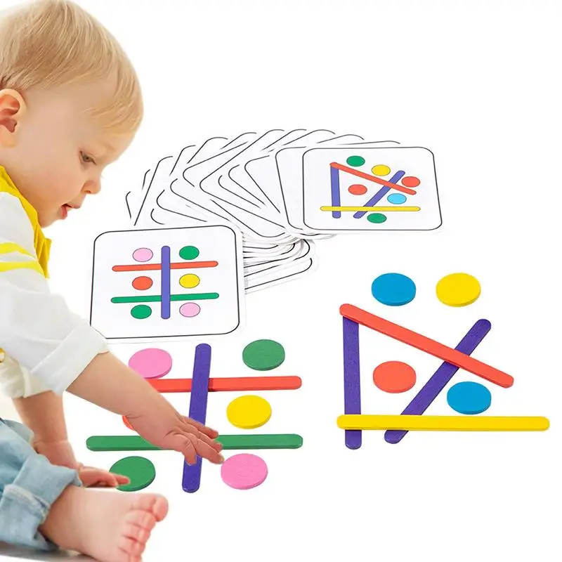

Искусственная игрушка, шесть цветов, «сделай сам», развивающая игра, развивающая интеллектуальная игрушка Монтессори, деревянные игрушки для мозга