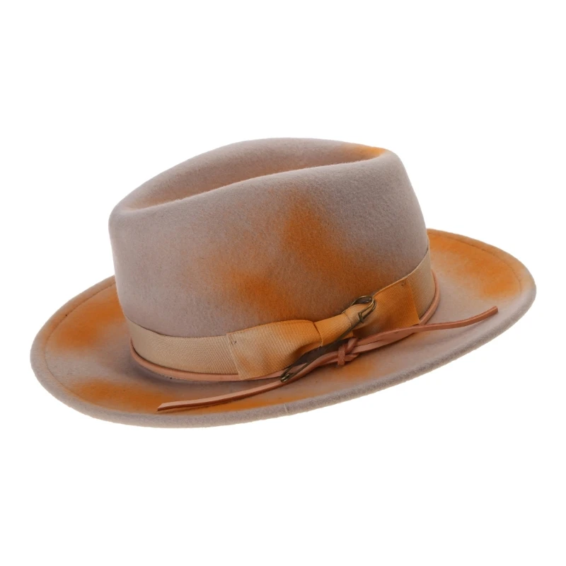 

Верхняя шляпа из шерсти Fedora Hat канотье для праздника для уличной фотографии