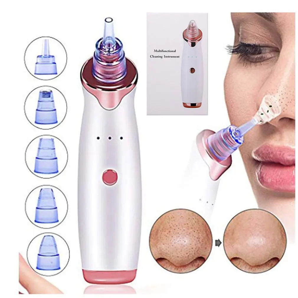 

USB Charging Vacuum Suction Blackhead Remover Vacuum Pore Cleaner Nose Acne Pimple Spot Remover Beauty Facial Skin Care Tool