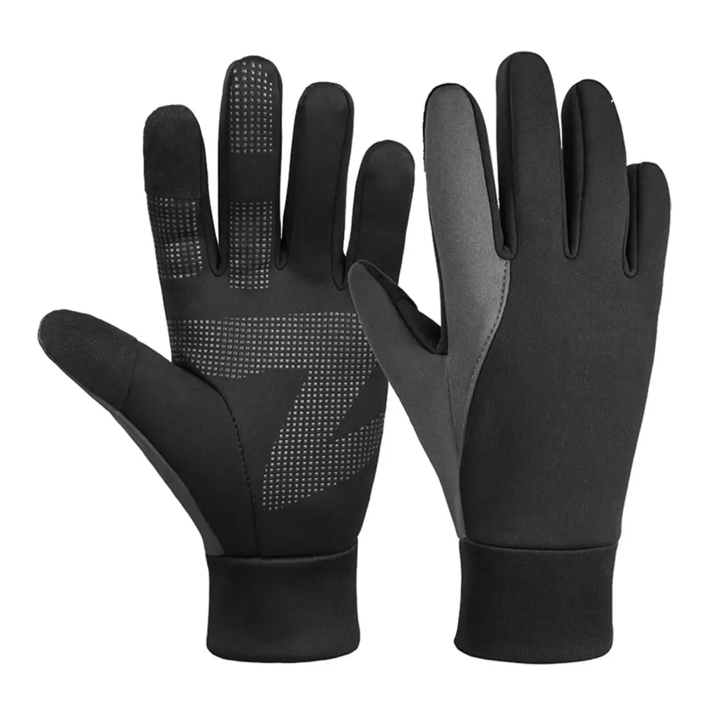 

Winter Screen Water Resistant Thermal for Running Cycling Driving Phone Texting Windproof Warm Men, Black