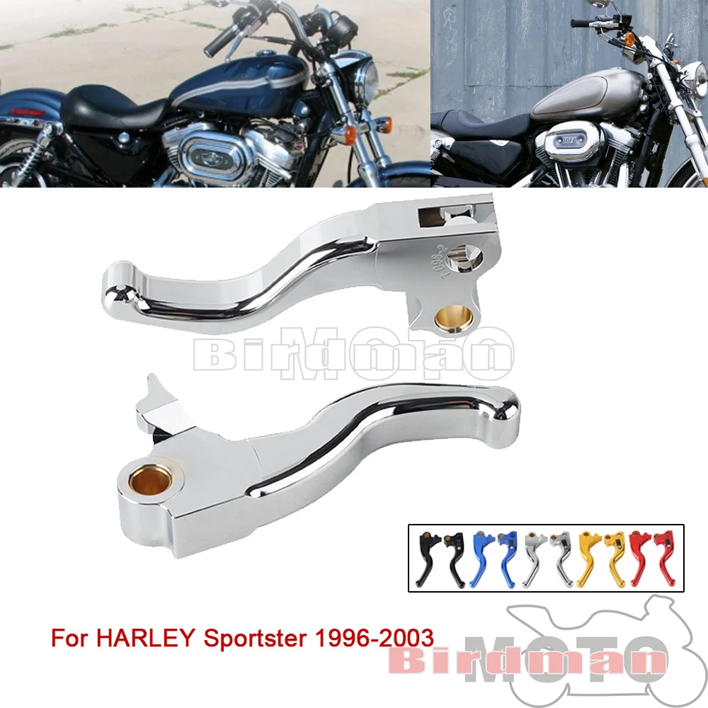 

For Harley Sportster XLH 883 1200 XL1200S Hugger 1996-03 Motorcycle 2-3 Finger Control Brake Clutch Lever Handlebar Brake Levers