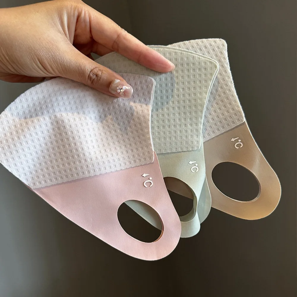 Cellular Ice Silk Mask Summer Anti-UV Sunshade Mask Ultrathin Outdoor Riding Face Traceless Face Protection Veil