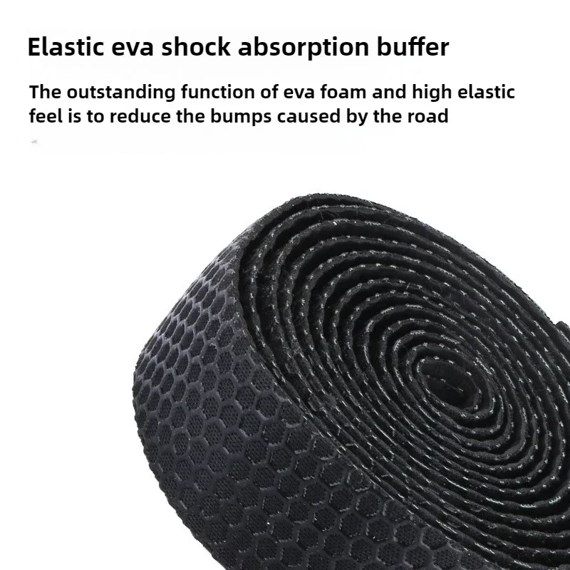 1Pair Mountain Road Bike Handlebar Tape Anti-slip Shock Absorption Bicycle Handle Bar Grip Tape With Handlebar End Plugs