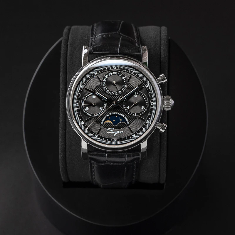 ตัวเลือกสินค้า นาฬิกาผู้ชาย Vintage ฟังก์ชั่น Chronograph พร้อม Moonphase 2023