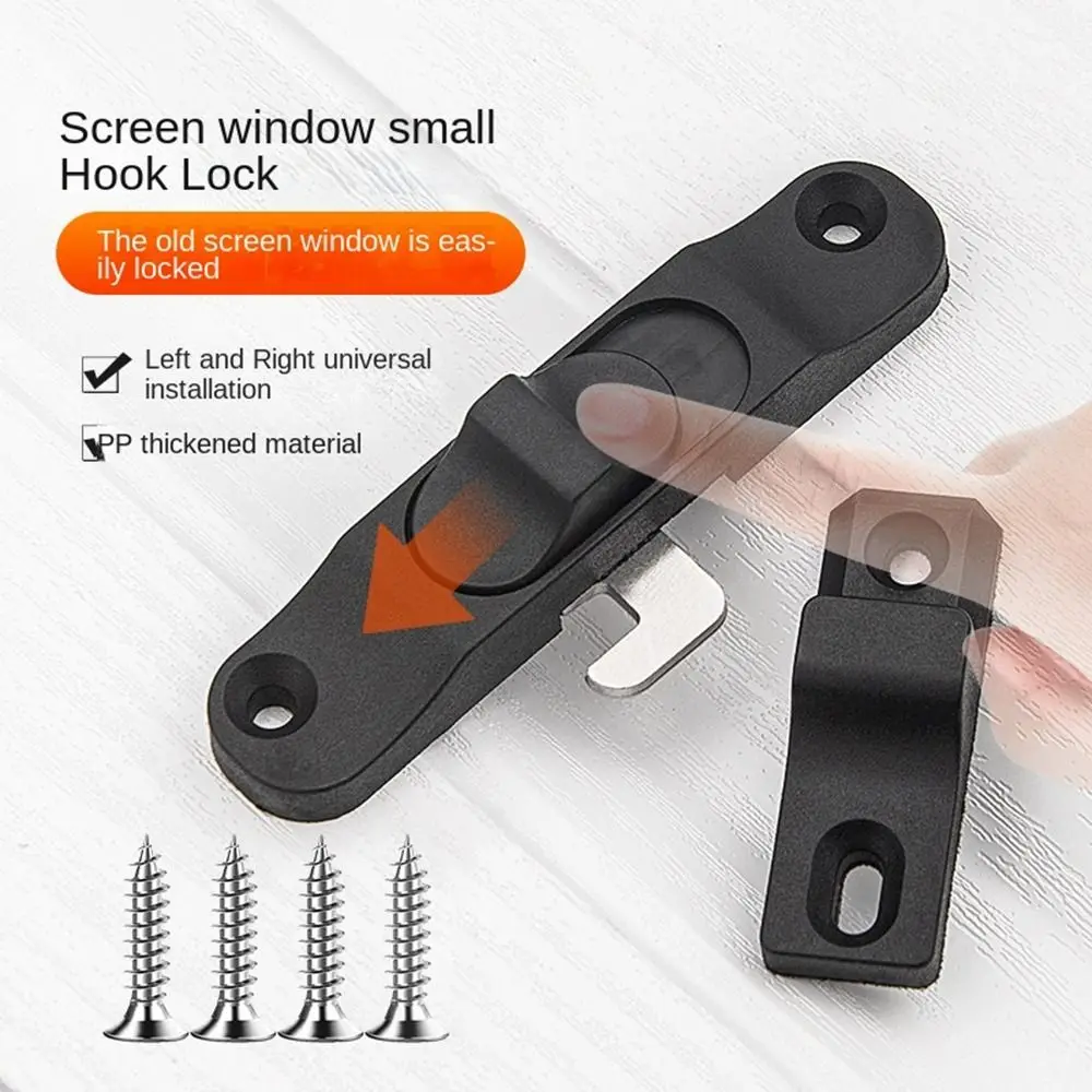 Description Picture 2 of itemAluminium Alloy Sliding Pull Door Lock Push-Pull Anti Theft Window Hook Lock Hardware Multifunctional Door lock buckle Window
