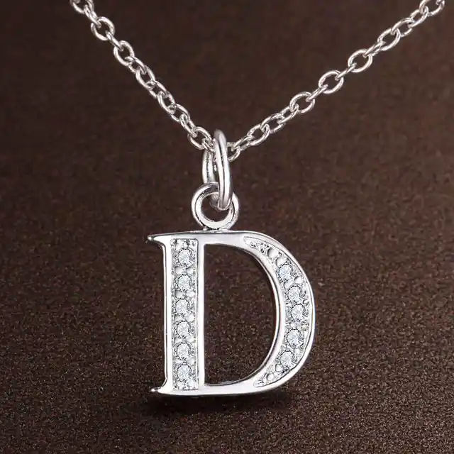Letter pendant necklace