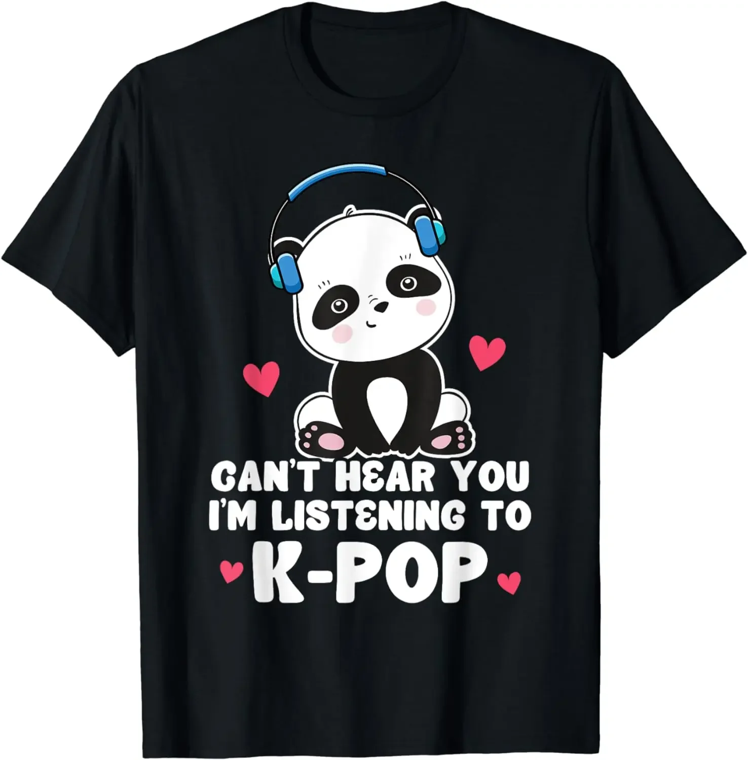 

Женская футболка с надписью «I'm Listening To K-Pop Panda Kpop»