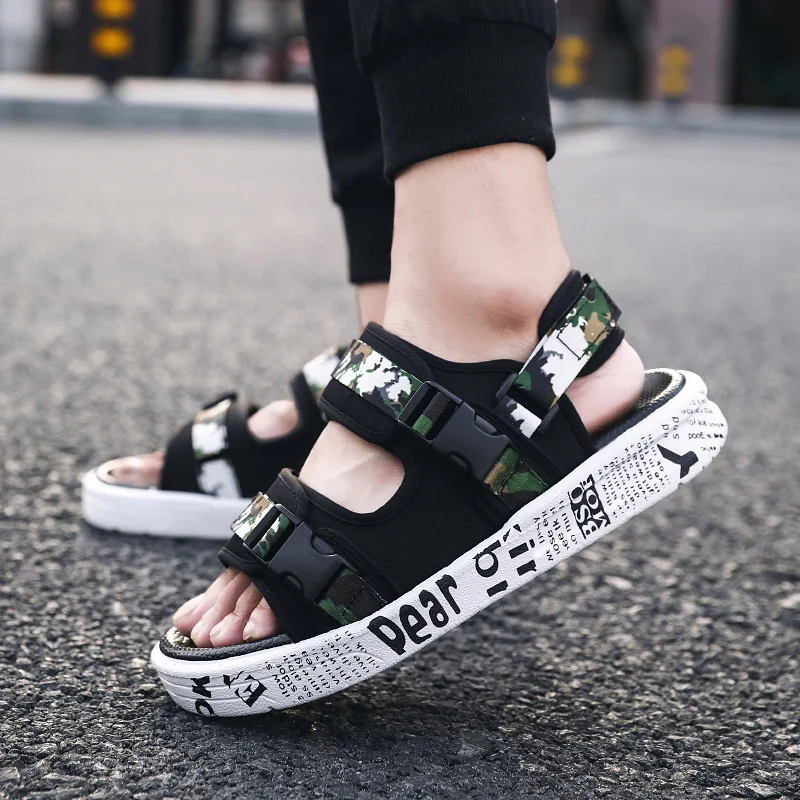 

Summer Men Sandals Gladiators Roman Casual Shoes Breathable Women Sandals Outdoor Comfortable Light Slippers Sandalias Hombre