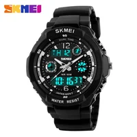 SKMEI 1060 Dual Display Quartz Watch for Kids Waterproof Sport Children Anti-Shock Boy Girl Digital Wristwatches Relogio 0931