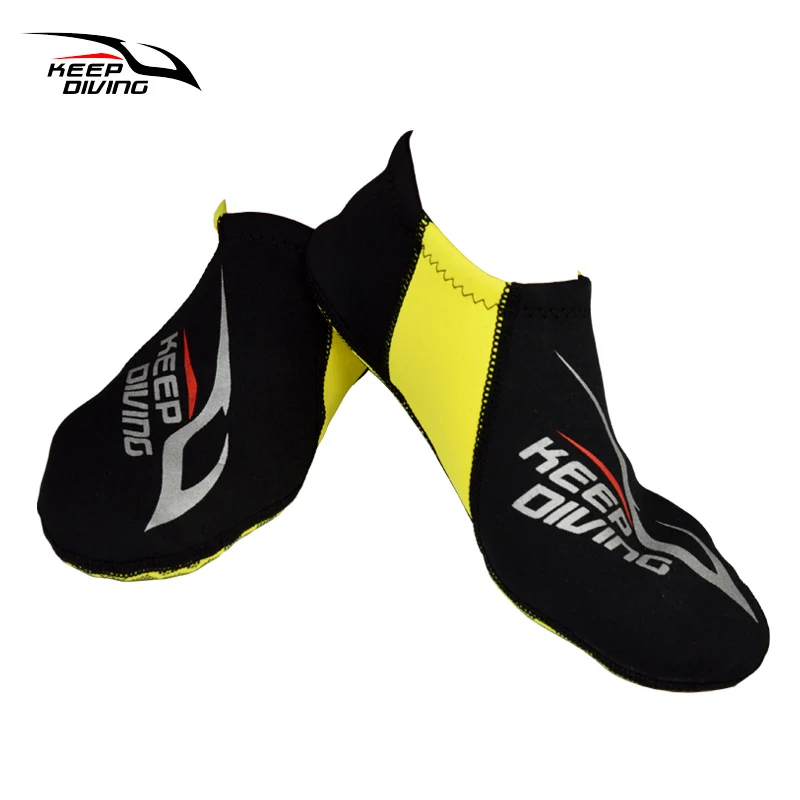 KEEP DIVING 3MM Neoprene Colorful Diving Socks Draughty Beach Shoes Snorkeling Equipment Footwear In Fins Non-slip Home Socks 2