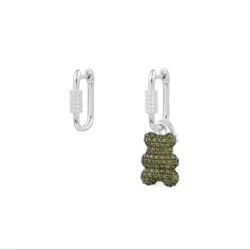 High - Quality Sterling Silver Bear Series Earrings - Fashionable and Exquisite Jewelry Gift (Lemon yellow)
