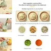 1pc 4 In 1 Vegetable Chopper Handheld Electric Vegetable Cutter Set Portable Wireless Garlic Mud Masher Garlic Press And Slicer 6