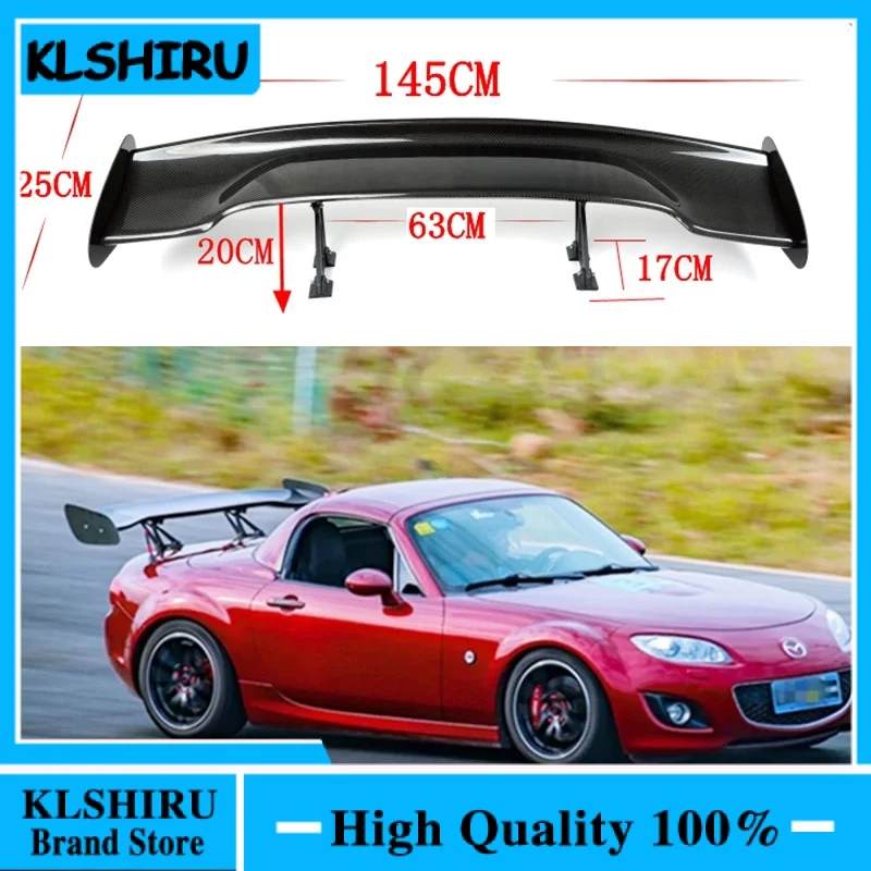 

Для MX5 NA NC Miata ND RX8 ABS Пластиковый материал Неокрашенный задняя крыша GT спойлер крыло багажника крышка багажника