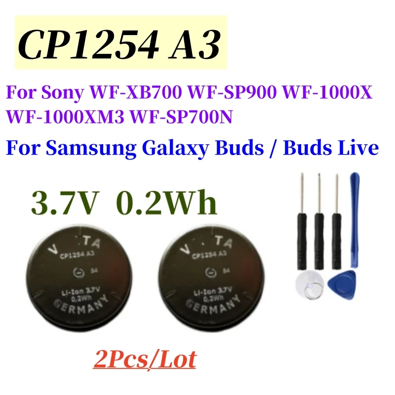 2 Pack Z55 Aousavo Replacement Battery Z55 Compatible with WF-1000XM3 WF-1000X WF-XB700 WF-SP700N WF-SP900 Wireless Earphones Bluetooth Headphones Battery Series (2 Pack) Z55
