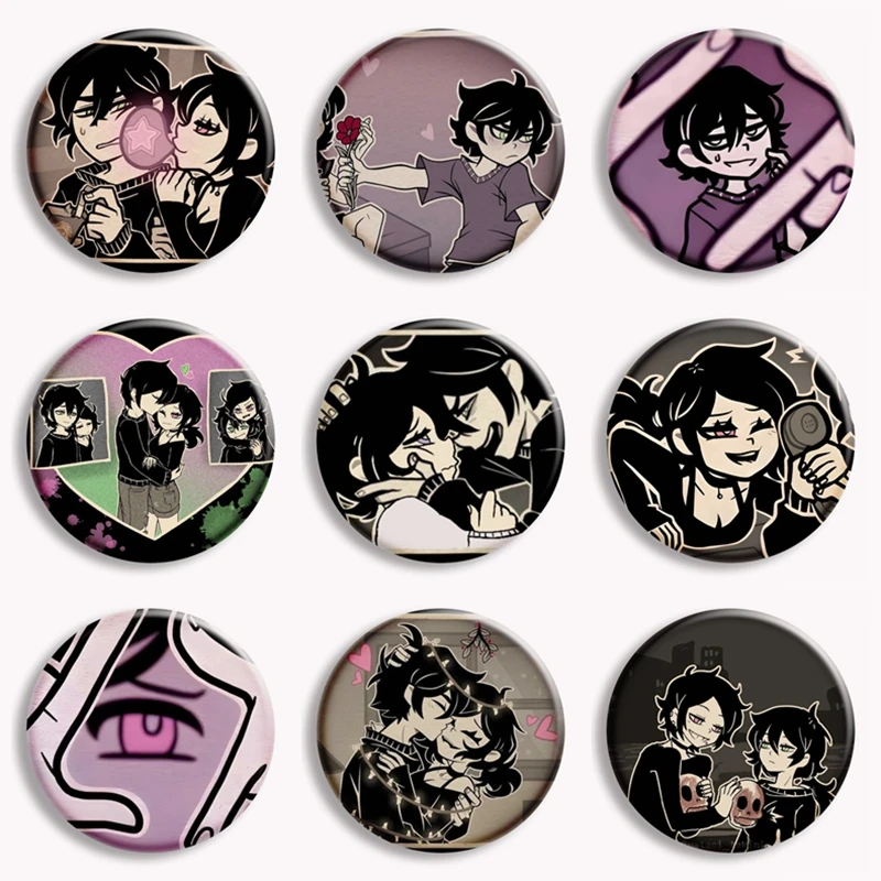 【Llife】BOTTON BROOCH 31Style Game The Coffin Of Andy And Leyley Button Pin Cry