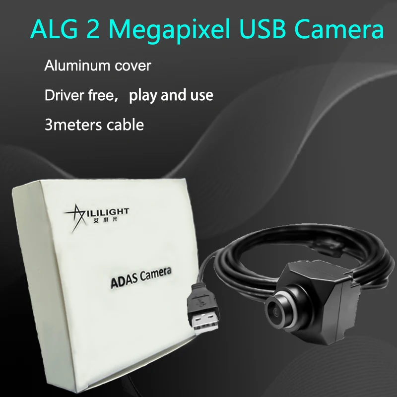 ALG 2 메가픽셀 USB 카메라, 1080P 30FPS, 알루미늄 커버, HDR, 방수, IP67, 마이크, 고정 초점, 드라이버 프리