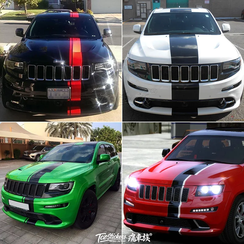 

Car sticker FOR Jeep Grand Cherokee body hood exterior decoration sporty and fashionable sports sticker film accessories