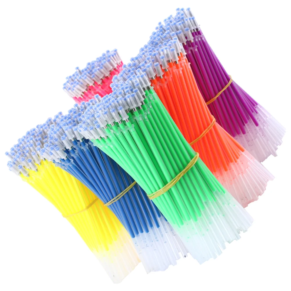 Gel Pen Refills Colorful Gen Pen Refill Student Stationery Office Supplies Kids Students Portable Neutral Pen Refills
