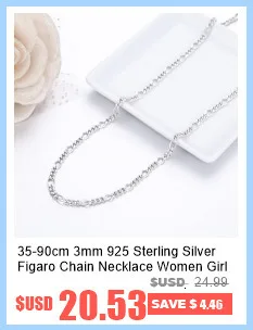 35cm-80cm 925 Sterling Silber Kreuz-Perlenkette Choker-Halsketten für Frauen und Mädchen Schmuck kolye collares collane collier ketting – Detail 12