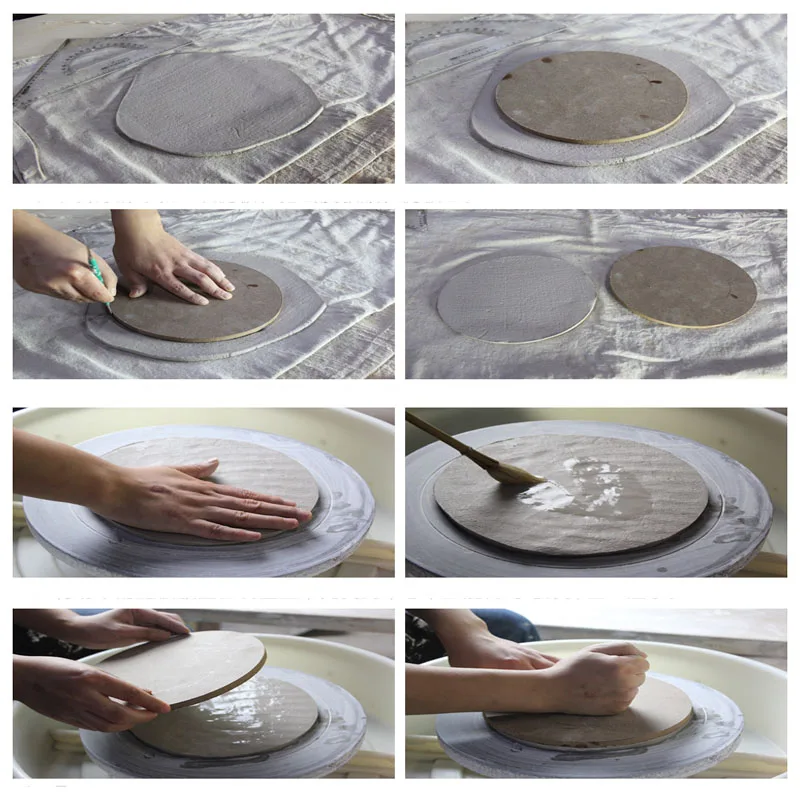 11-40cm Ceramic Drying Density Board Handmade DIY Clay Compression Board Soft Clay Making Pad Absorbs Water Well Pottery Tools