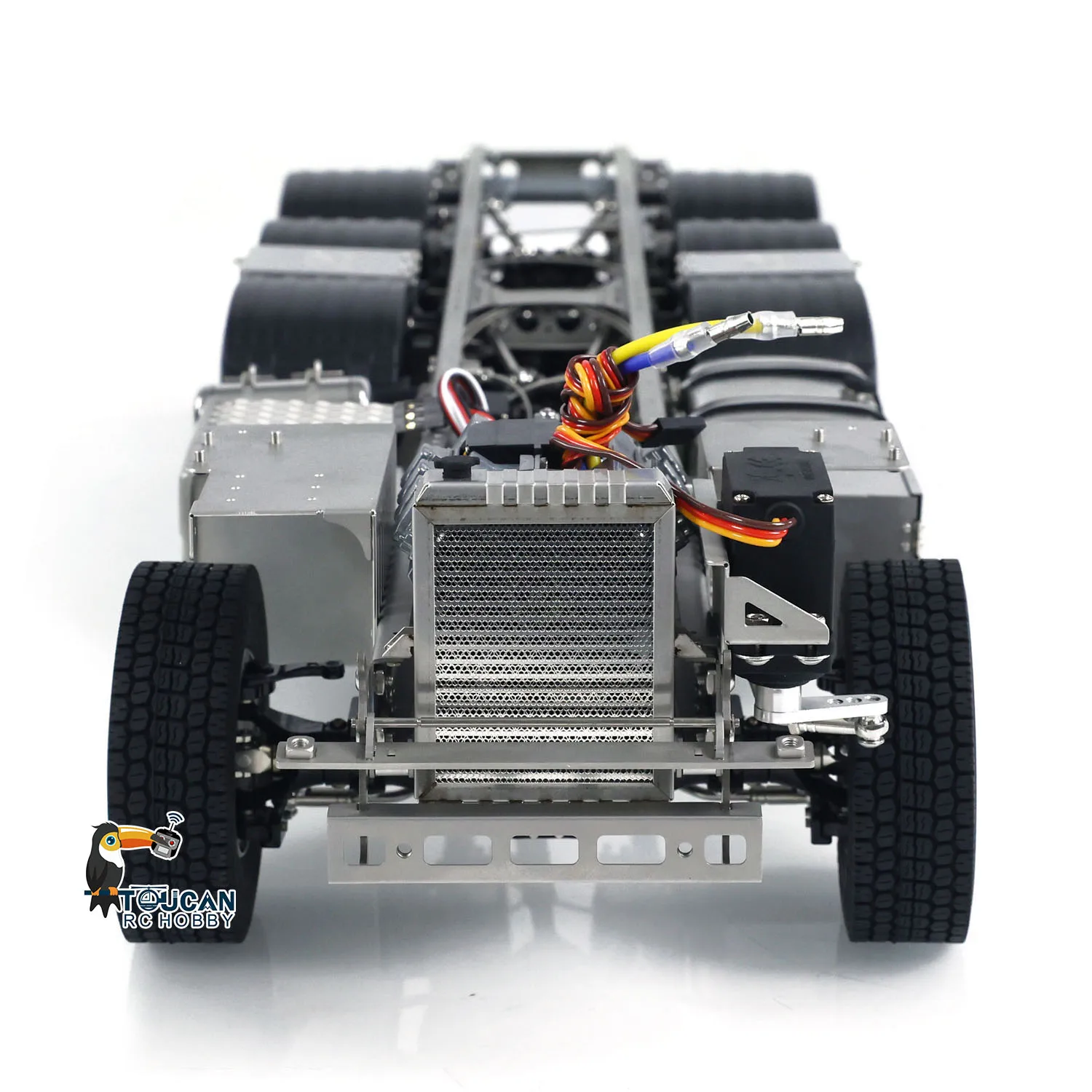 1/14 8x8 Metal Chassis for 770S JX Model F1650 Crane RC Trucks Electric Painted Finished TOUCAN Cars 3-speed Gearbox Machine 5