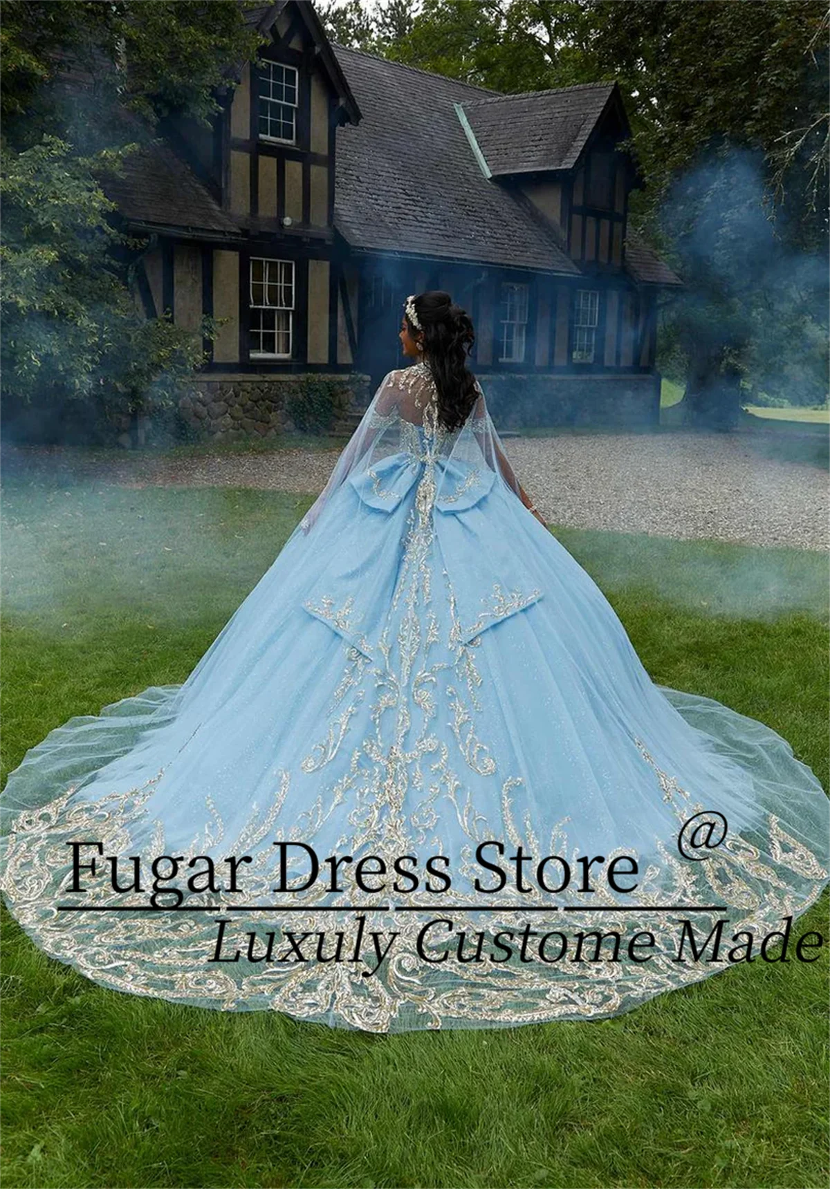 Shining Rhinestones Crystal Beads Quinceanera Dress Detachable Shoulder Sleeves Birthday Party Sweet 16 Vestido De 15 Anos