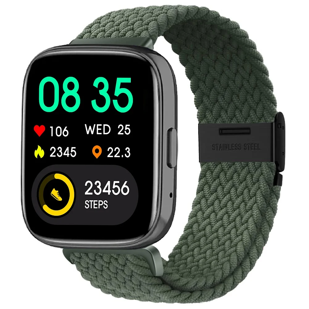 Nylon Braided Solo Loop Elastic Weave Bracelet Wristband Strap