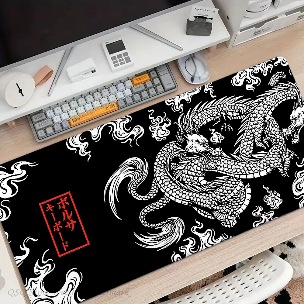 1pc-Japanese Dragon Floor Mat Mouse Mat Desk Mat With Pad Gaming Accessories Prime Gaming XXL Keyboard Pad Padding Mat 2