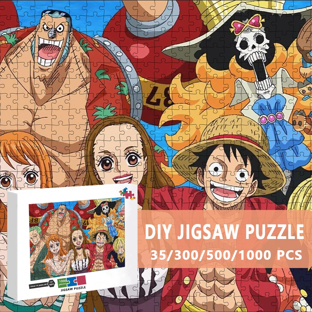 One Piece Anime Puzzle Cartoon Luffy Jigsaw Puzzles Classic Japanese Anime  Board Games Puzzle Games and Puzzles for Children Toy - AliExpress