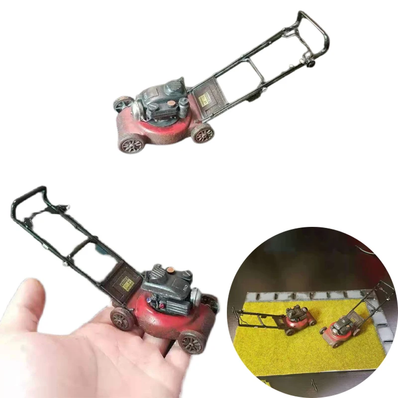 

1PCS Toy Model Old Lawn Mower Mood Ornament for 1/10 RC Drift Car TRX4 RC4WD SCX10 II D90 TT02