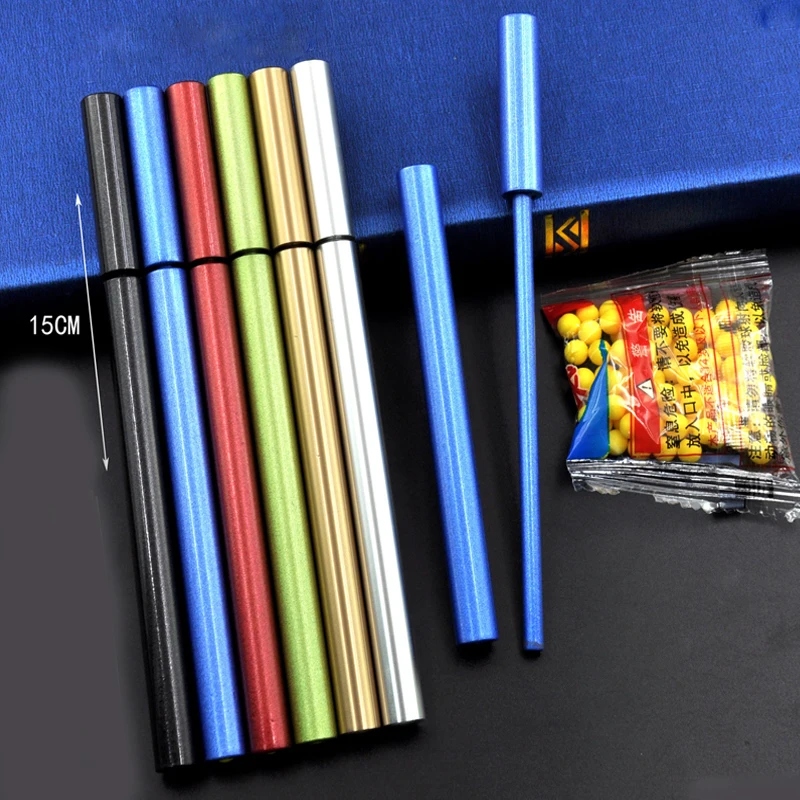 Soft Pinball Launcher Guns Toy Aluminum Alloy Small Ball Shooter