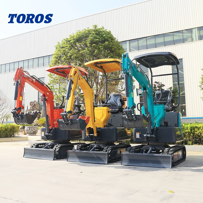 TE12 hydraulic excavators Crawler Excavator Multi-function Digging Machine Orchard Planting Trees Mini Excavator 1 Ton 1200kg