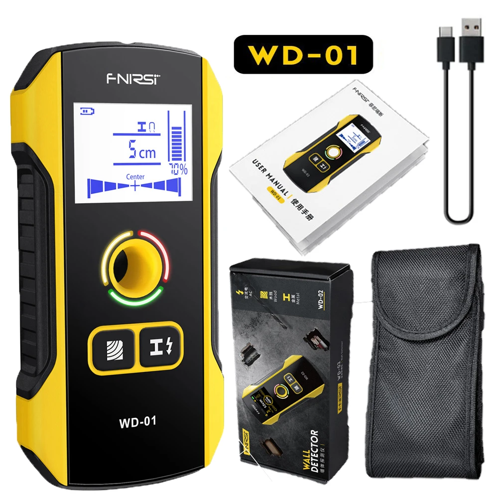 WS120 Multi-Scanner Stud Finder AC Wood Cable Wires Depth Tracker Plumbing  Underground Wall Scanner LCD Beep - AliExpress