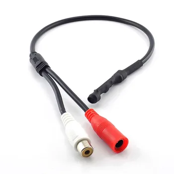 Sistema di videosorveglianza CCTV DC 12V con microfono audio e ingresso di alimentazione RCA per telecamere di sicurezza. C5